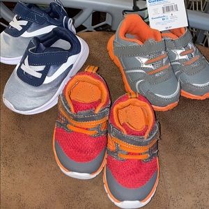 Toddler Sz4 Boys Athletic Shoes - 3 Pairs